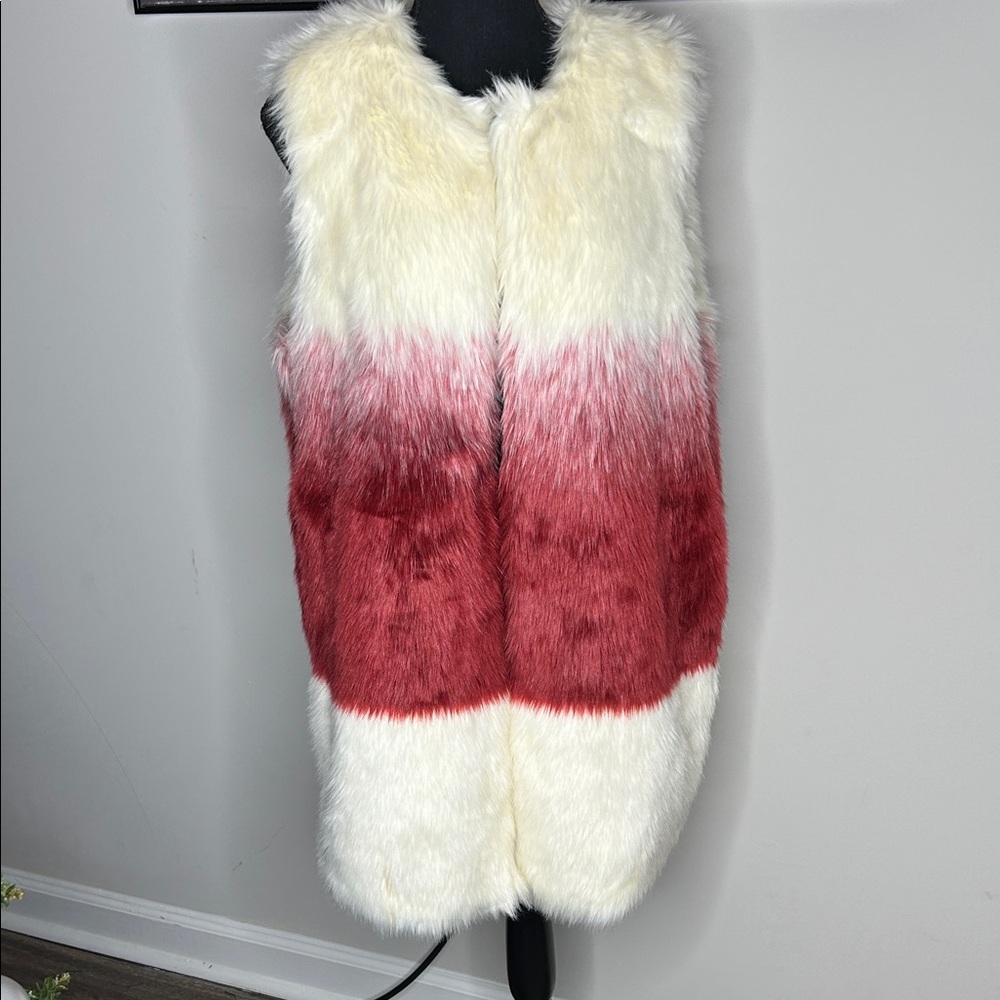 Hot & Delicious Gradient Faux Fur Vest
